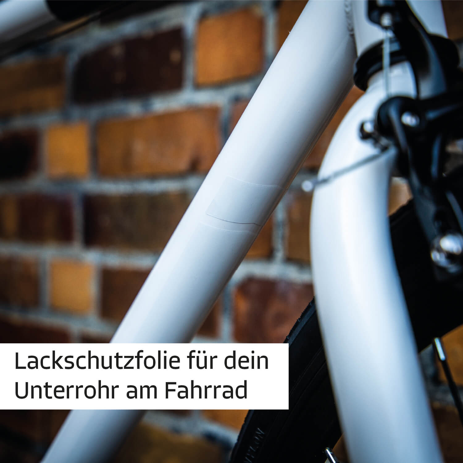 Farbviereck Fahrrad-Schutzaufkleber Set Mini transparent